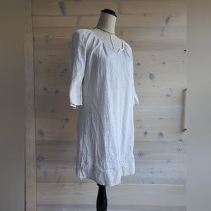 Merona embroidered sheath dress 3/4 sleeves